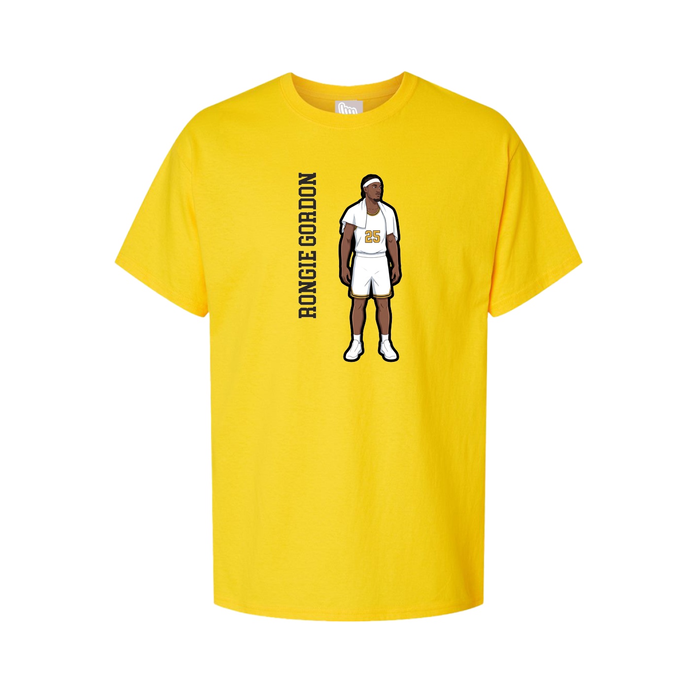 Youth Tee — Name Vertical in Gold