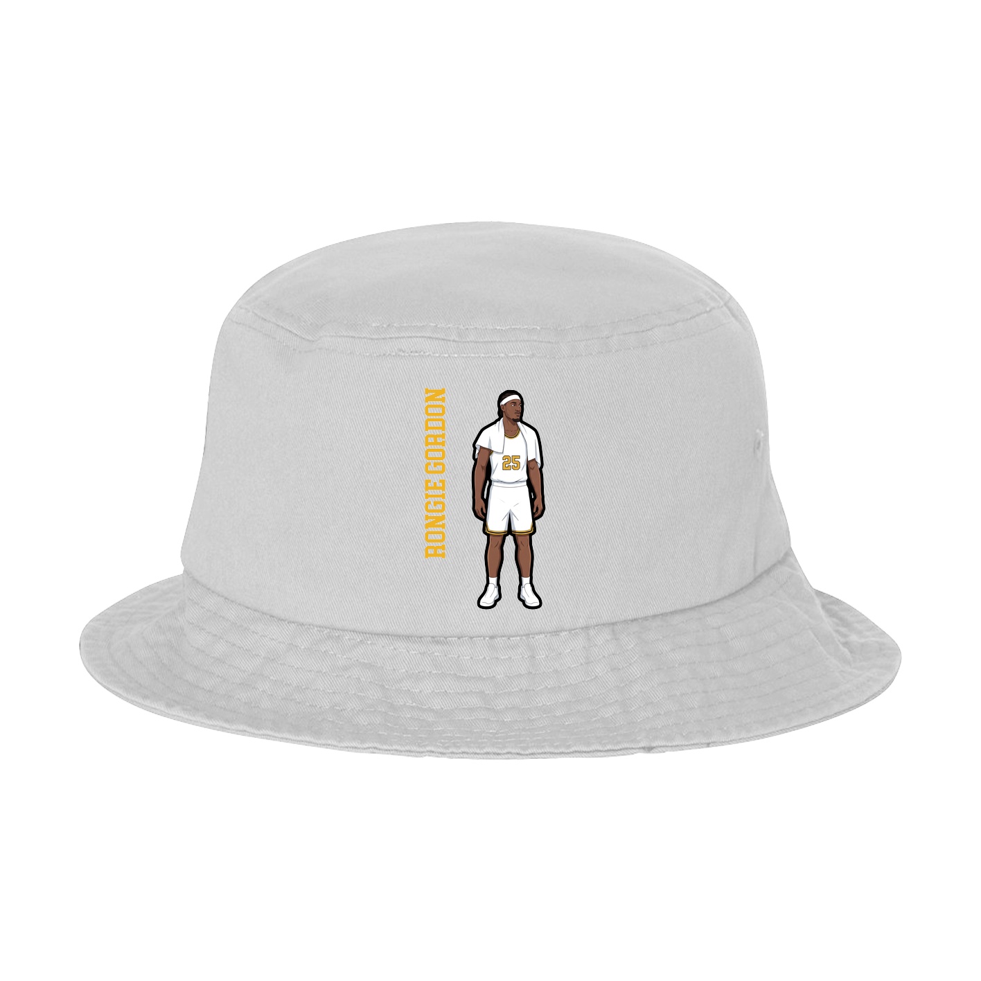Bucket Cap — Name Vertical in White