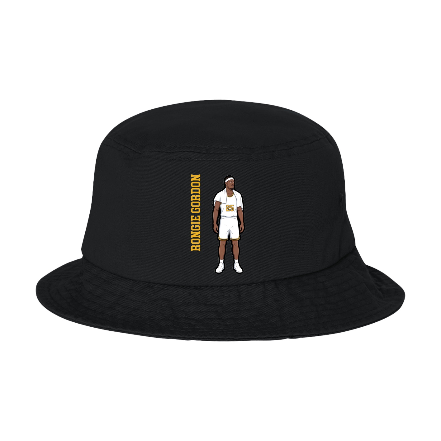 Bucket Cap — Name Vertical in Black