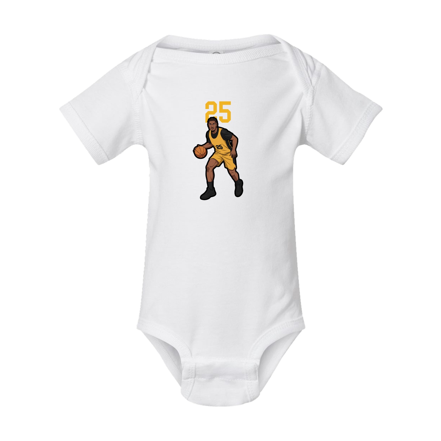 Baby Onesie — Number Top in White