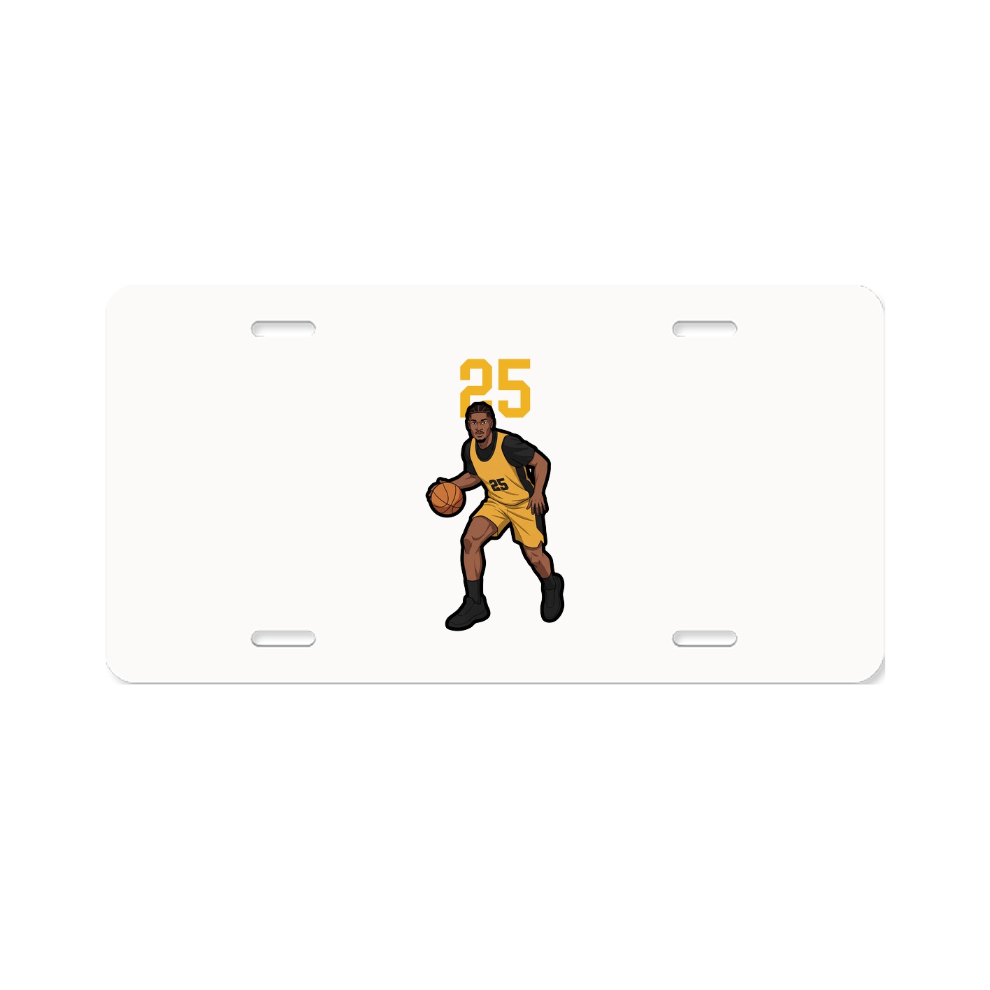 License Plate — Number Top in Classic