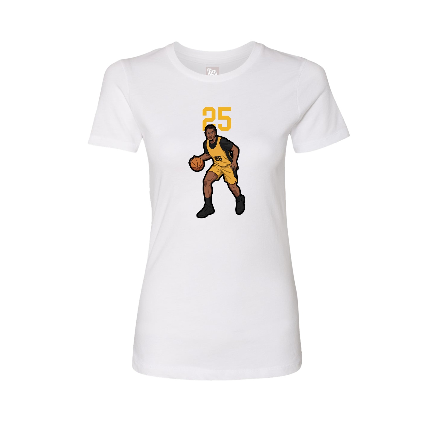 Womens Tee — Number Top in White