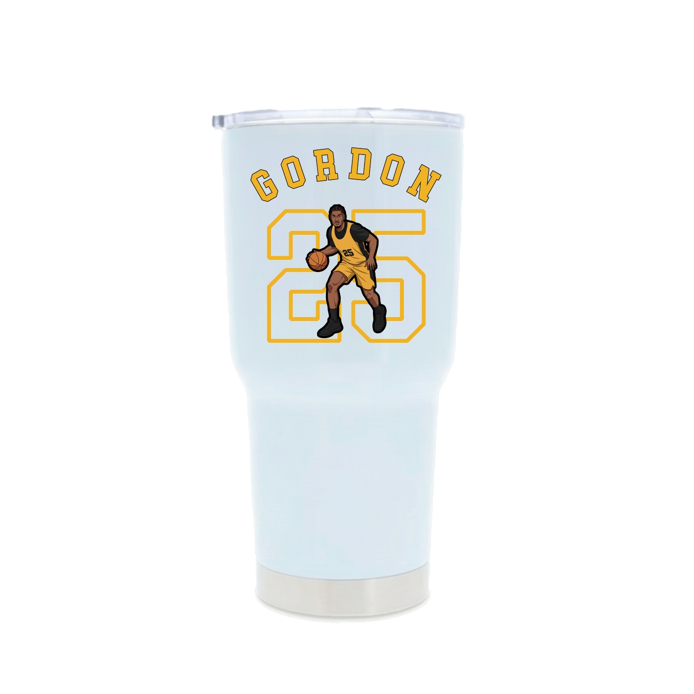 30oz Stainless Steel Tumbler — Shirsey Arch in White