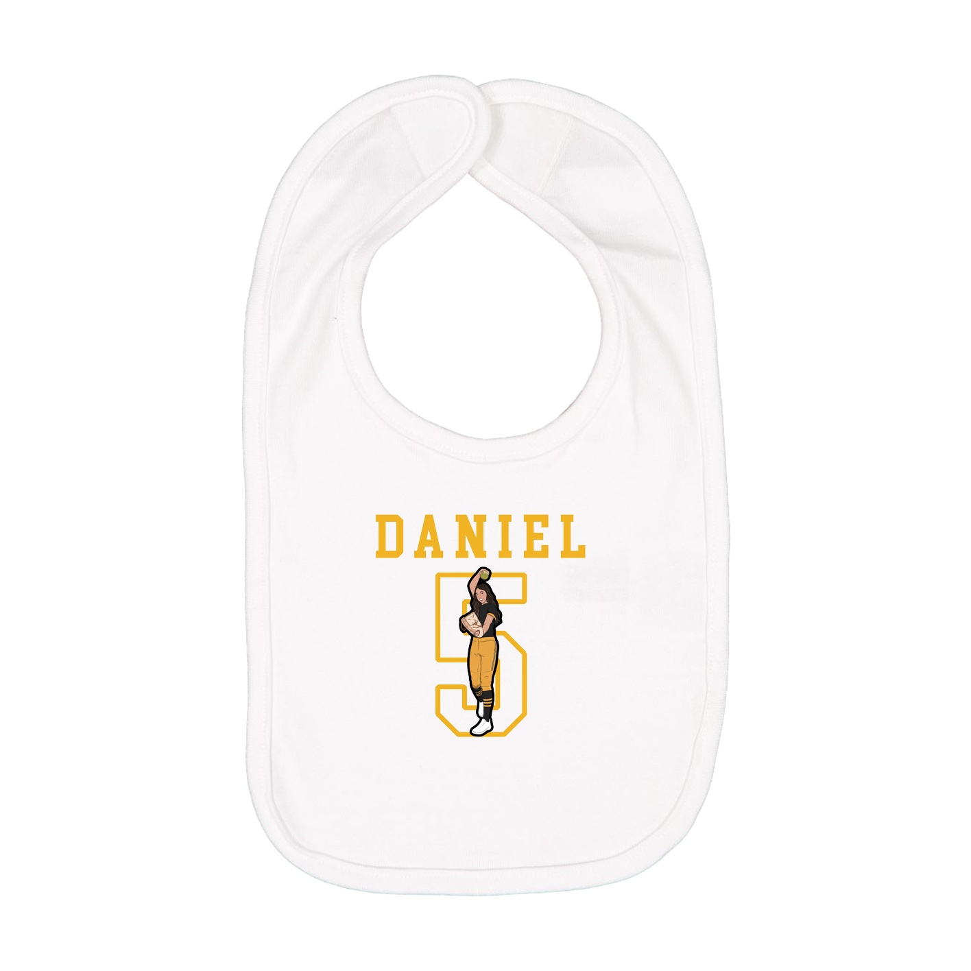 Infant Bib — Shirsey in White