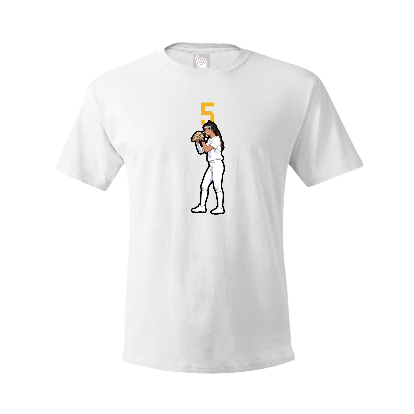 Tee — Number Top in White