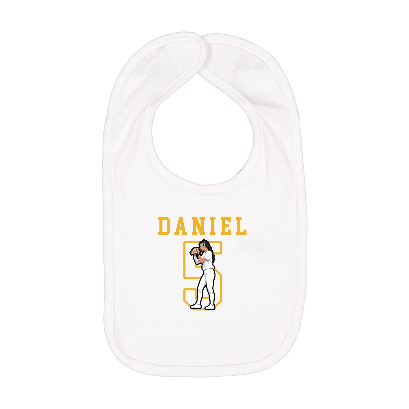 Infant Bib — Shirsey in White