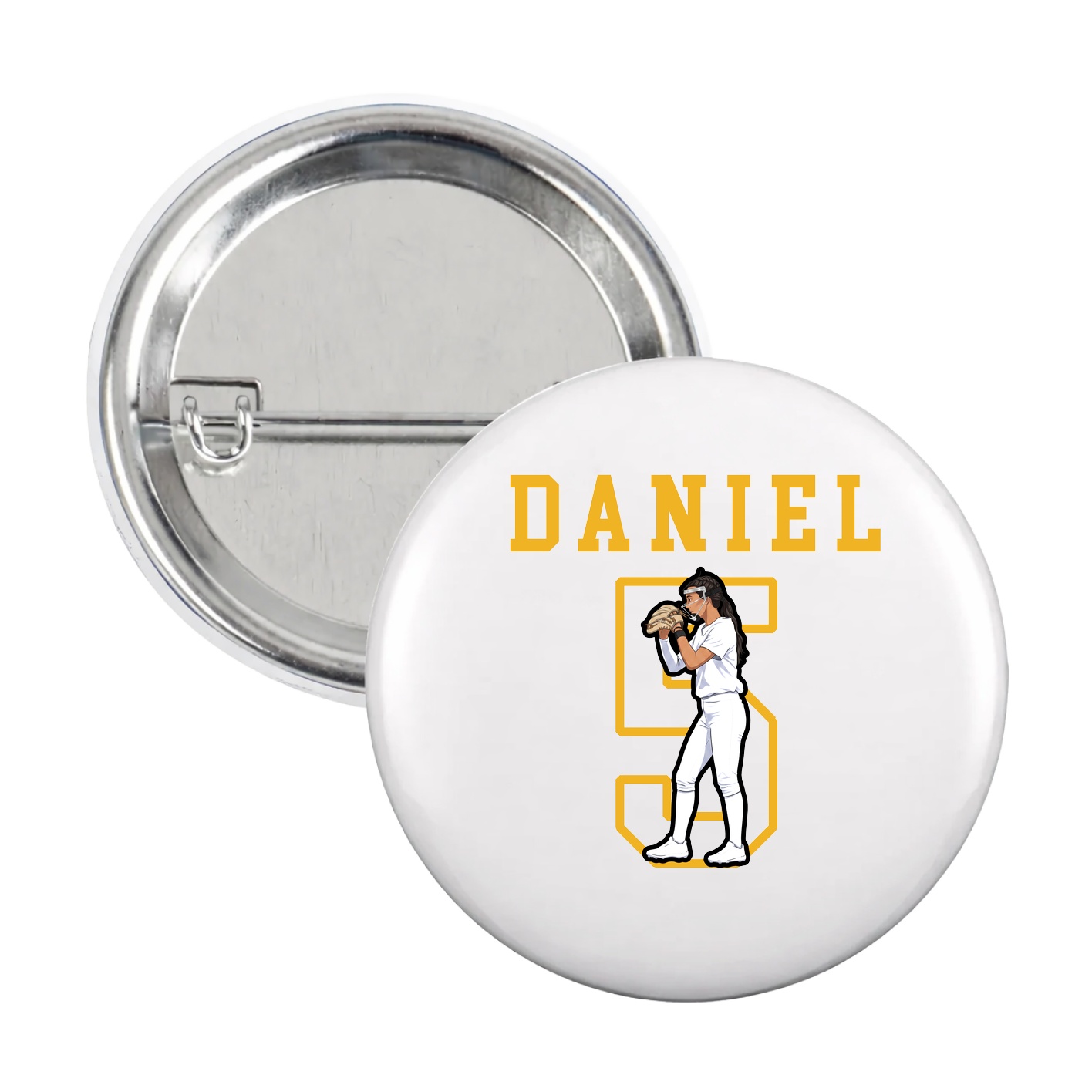 Game Day Button — Shirsey in White