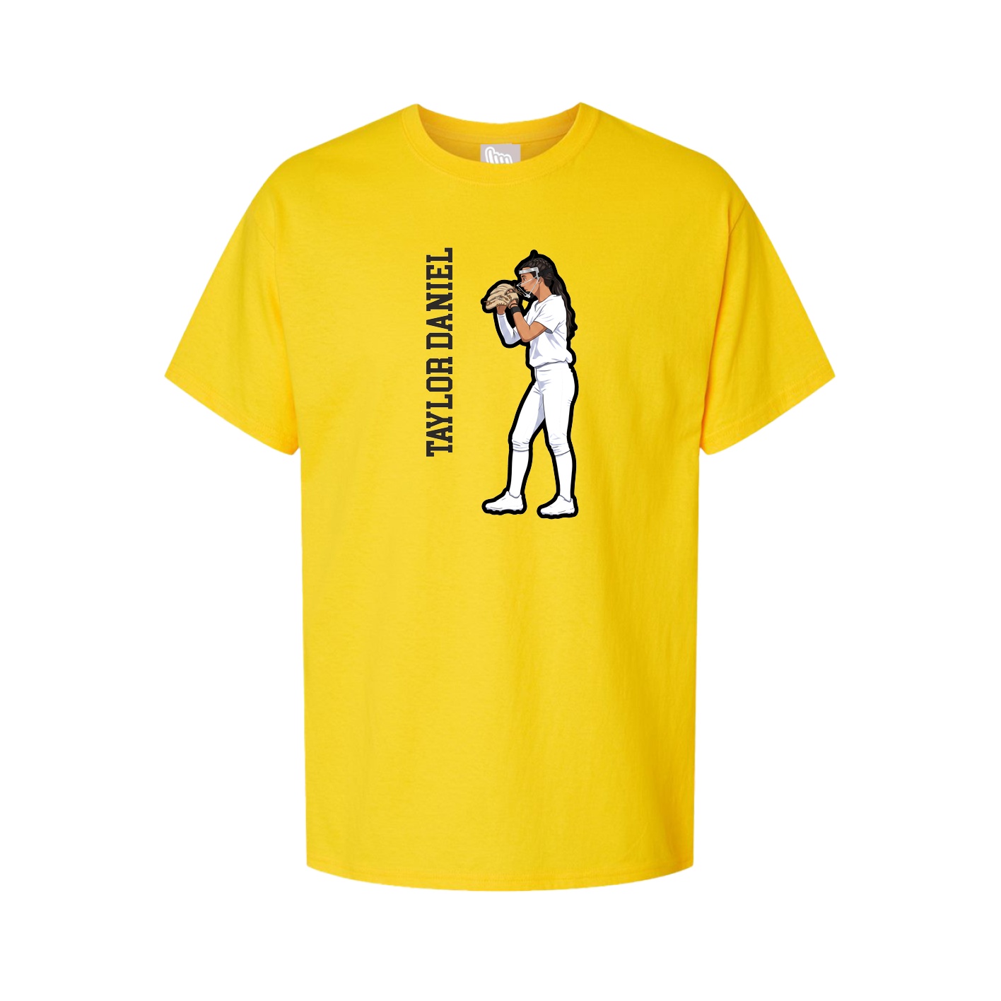 Tee — Name Vertical in Gold