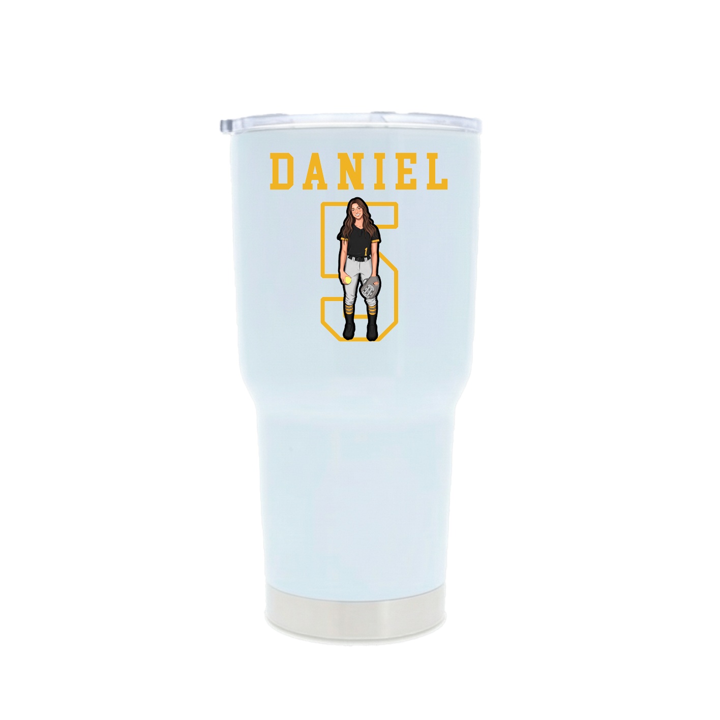 30oz Stainless Steel Tumbler — Shirsey in White
