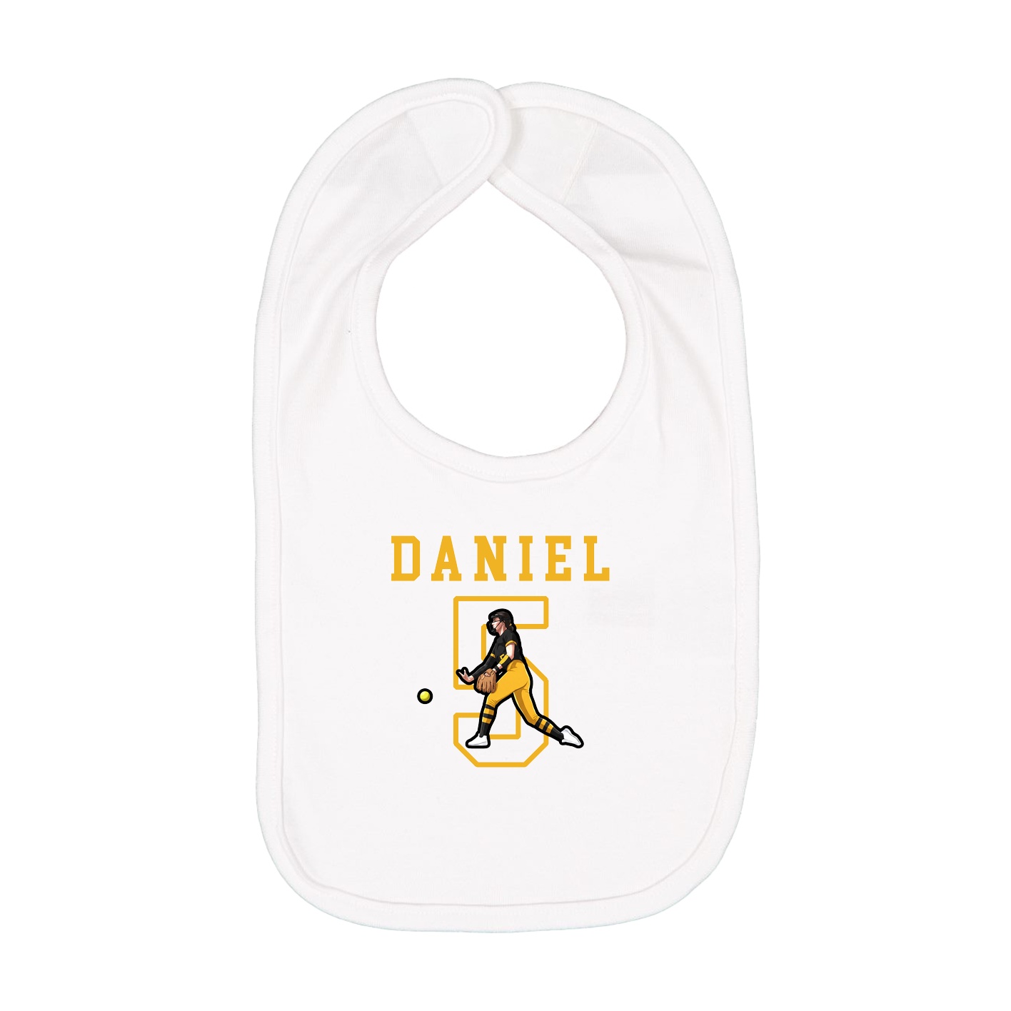 Infant Bib — Shirsey in White
