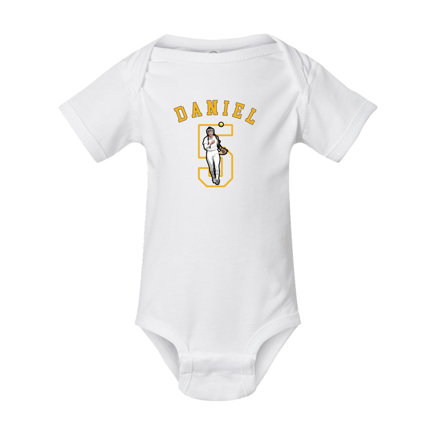 Baby Onesie — Shirsey Arch in White