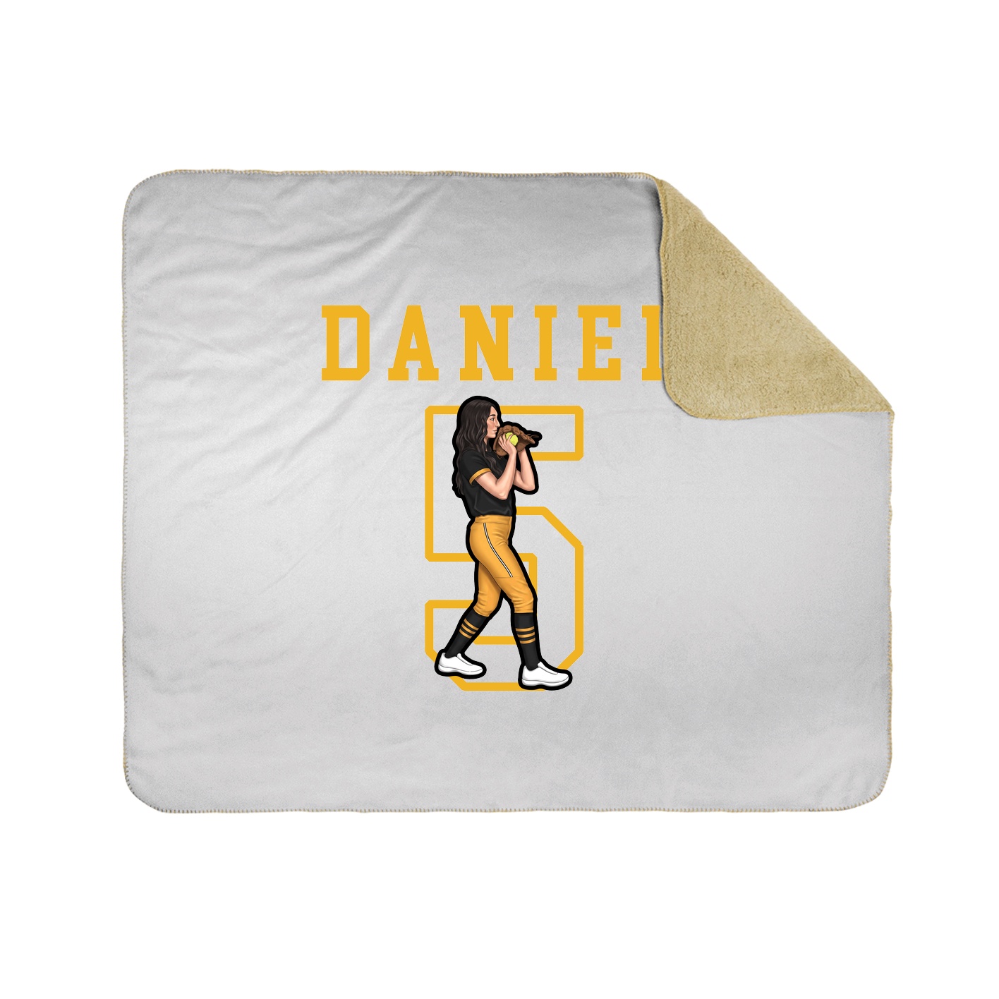 Throw Blanket — Shirsey in White
