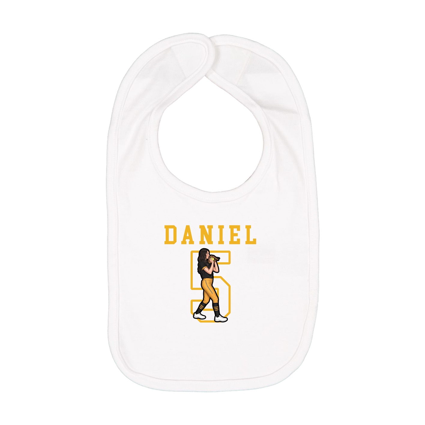 Infant Bib — Shirsey in White