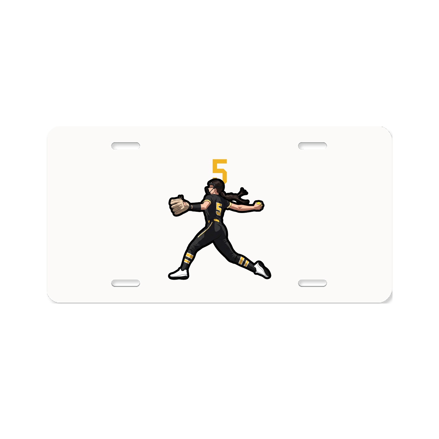 License Plate — Number Top in Classic