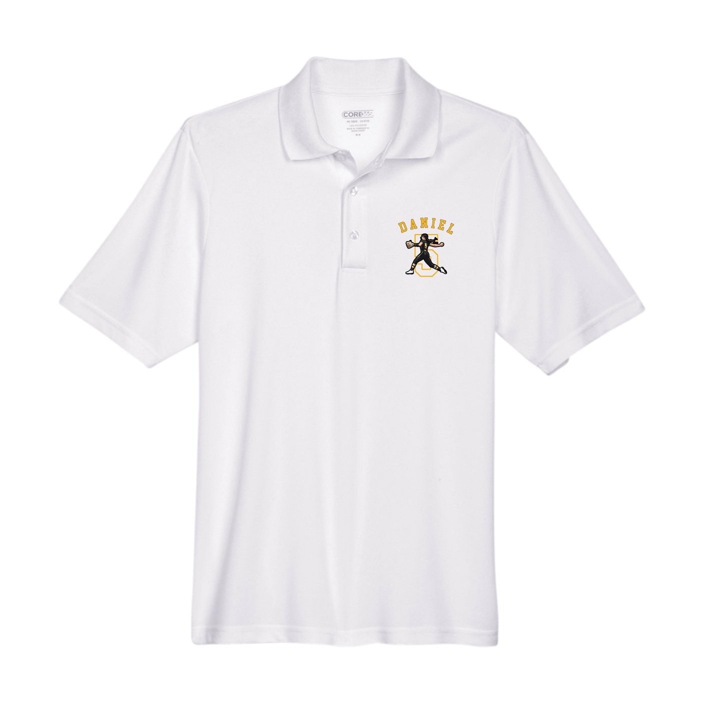 Performance Polo — Shirsey Arch in White