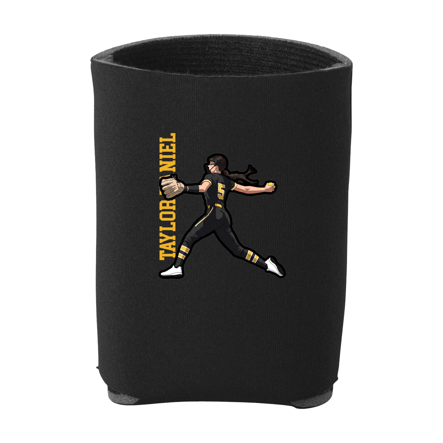 Can Holder — Name Vertical in Black