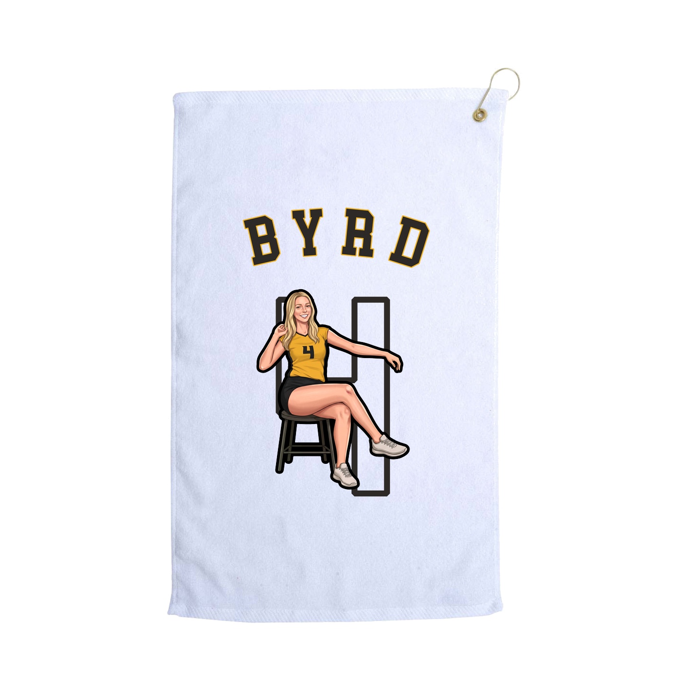 Golf Towel — Shirsey Arch in White