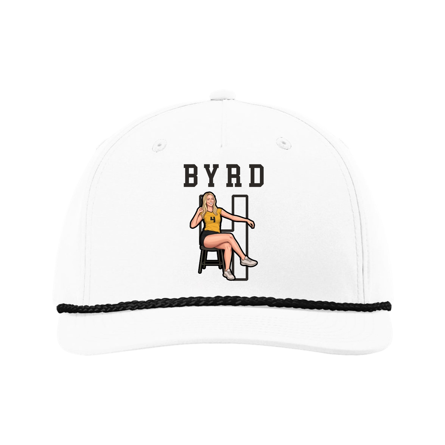 Five-Panel Classic Rope Cap — Shirsey in White