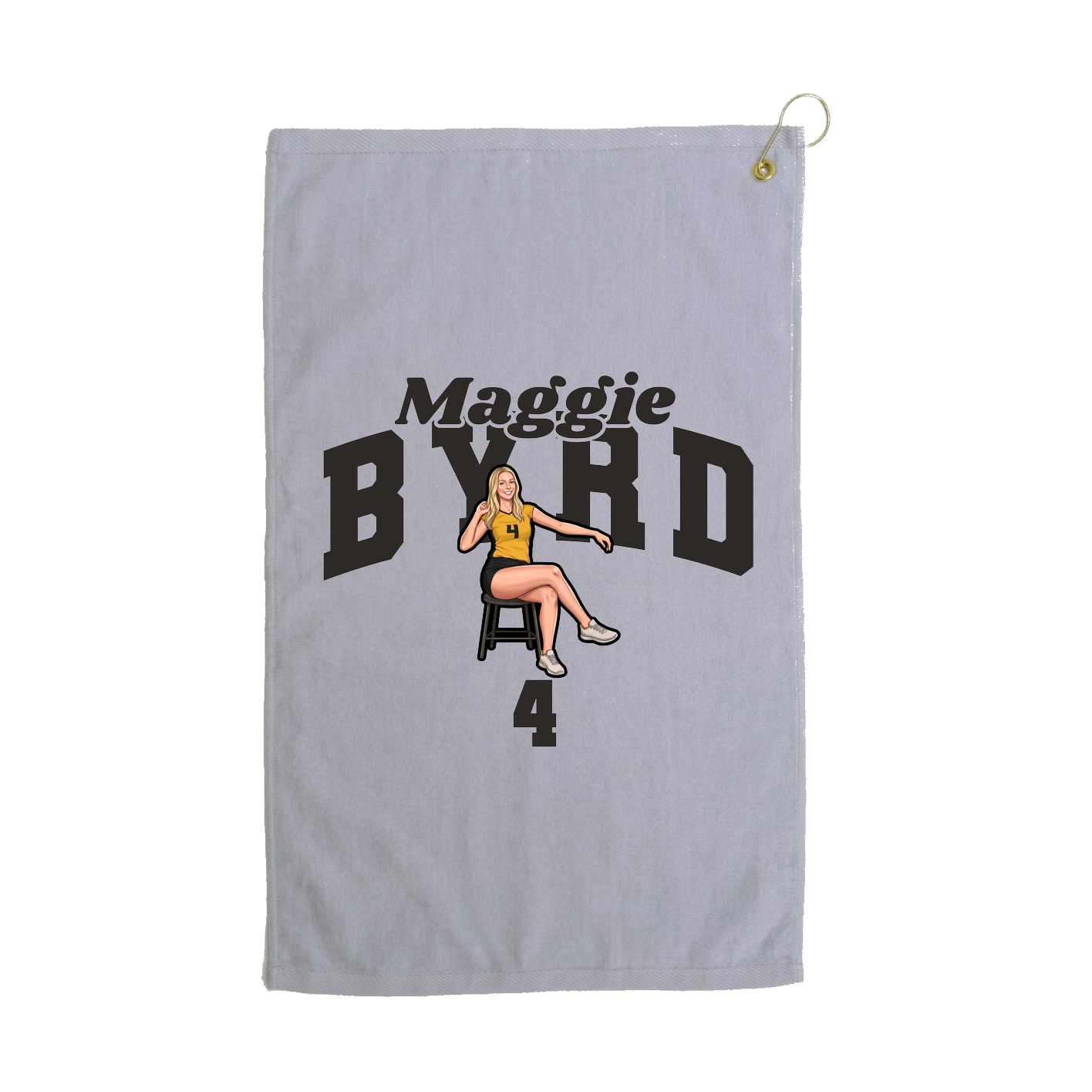 Golf Towel — Signature Arch in Grey