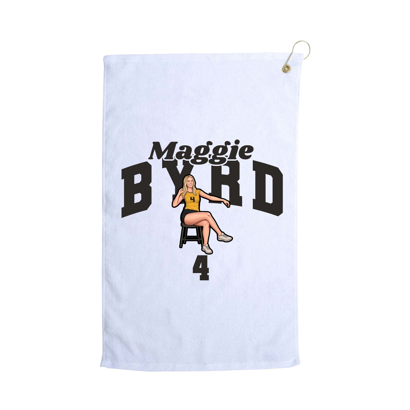 Golf Towel — Signature Arch in White
