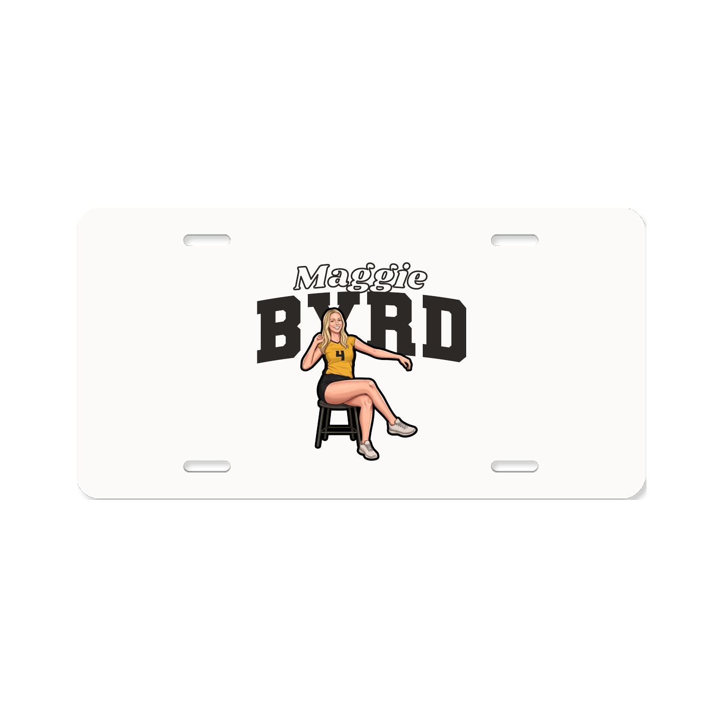 License Plate — Name Arch in Classic