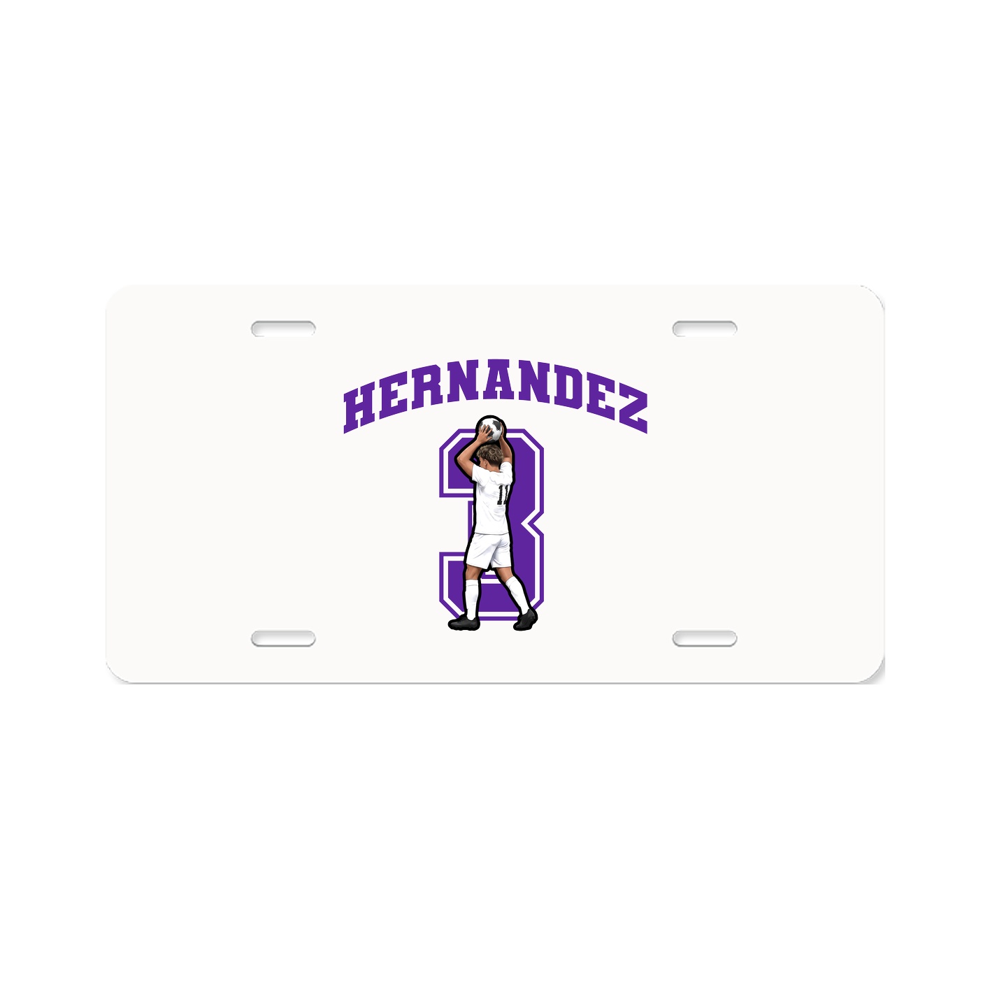 License Plate — Number in Classic