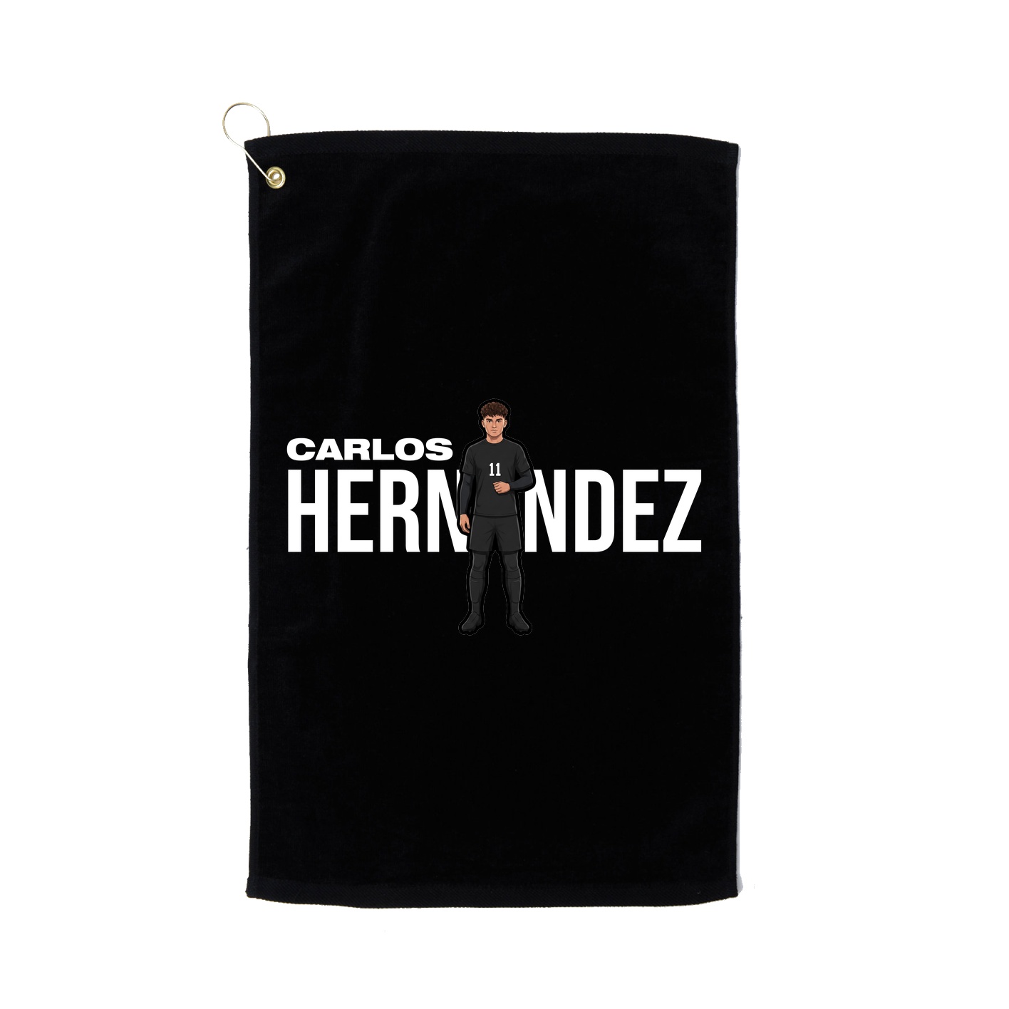 Golf Towel — Player Name in Black