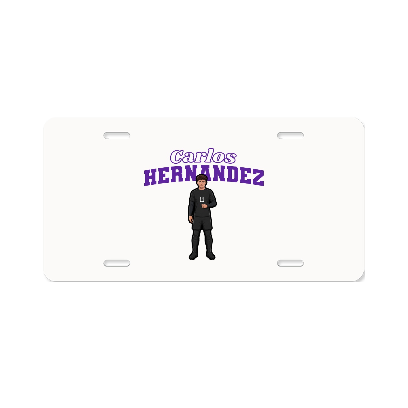 License Plate — Name Arch in Classic