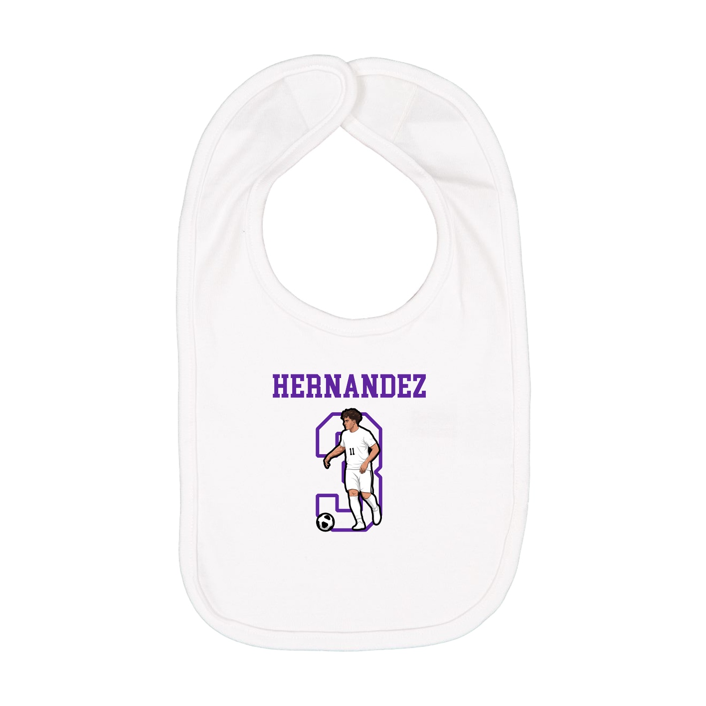 Infant Bib — Shirsey in White