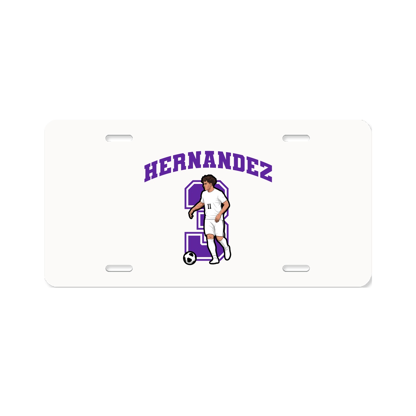 License Plate — Number in Classic