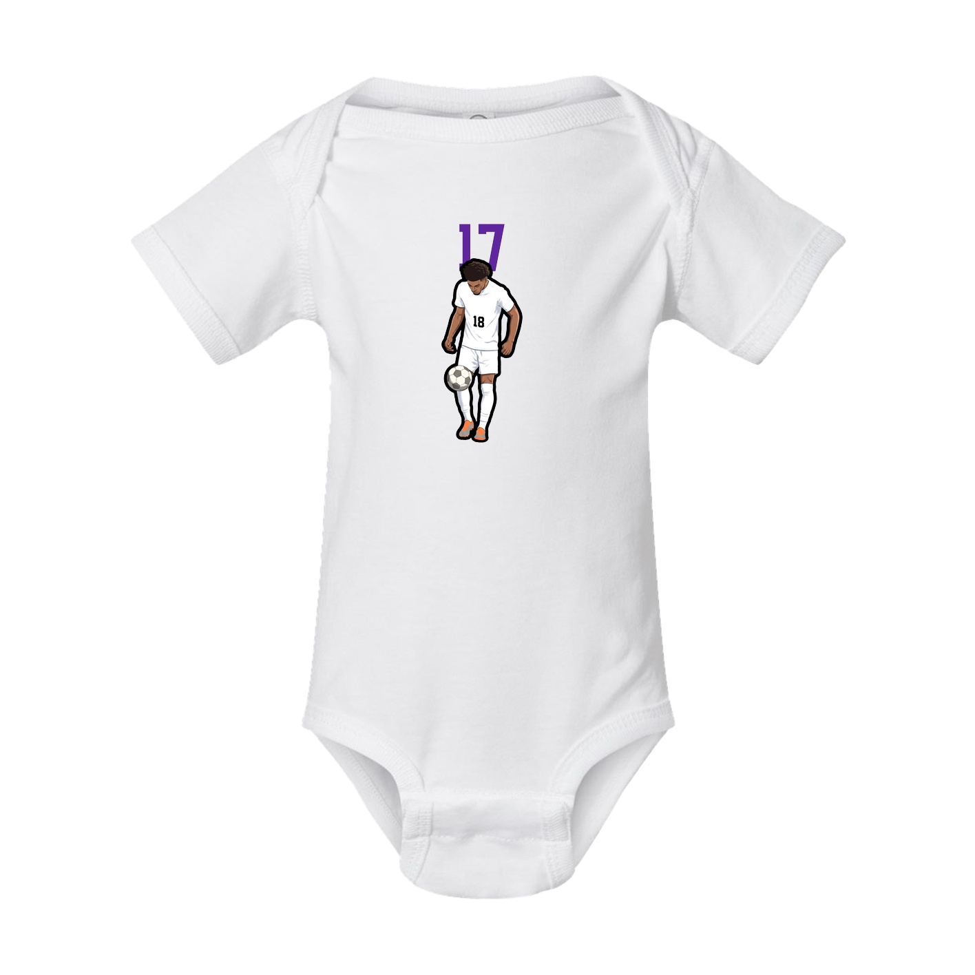 Baby Onesie — Number Top in White