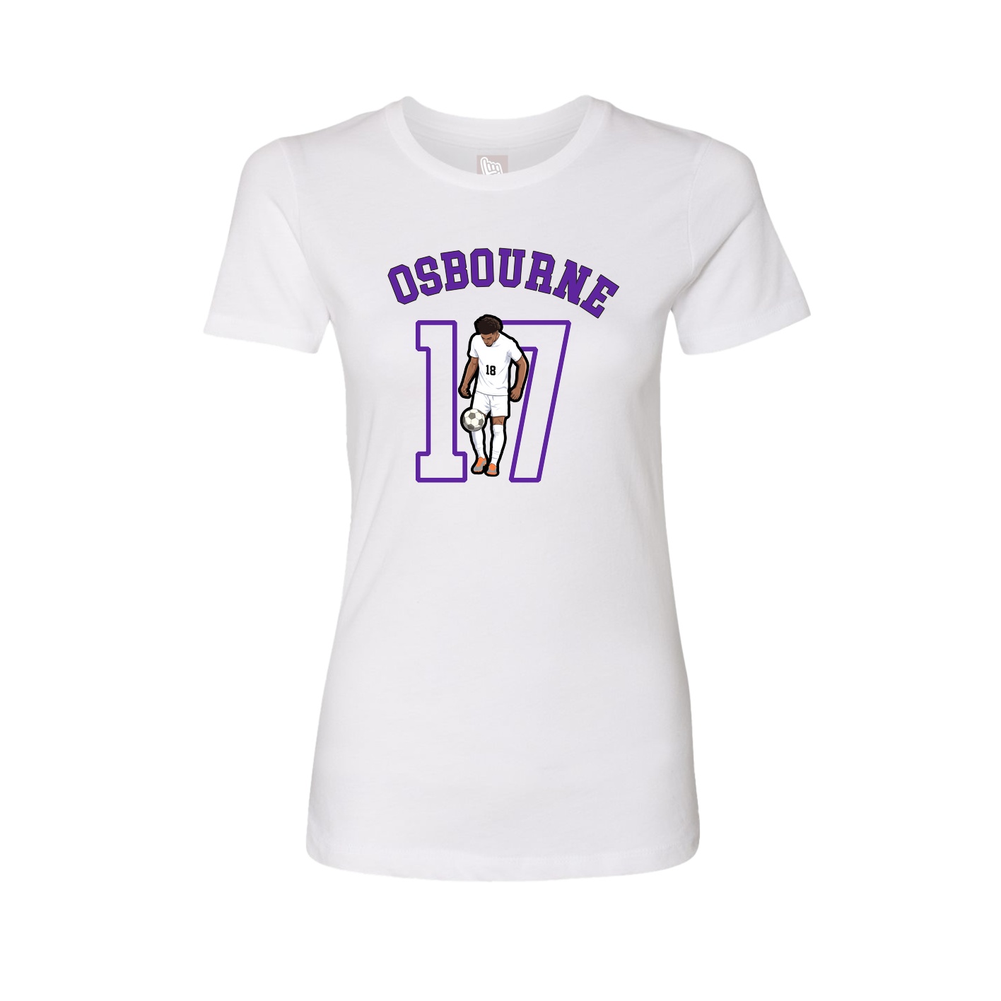 Fitted Women's Tee — Shirsey Arch in White