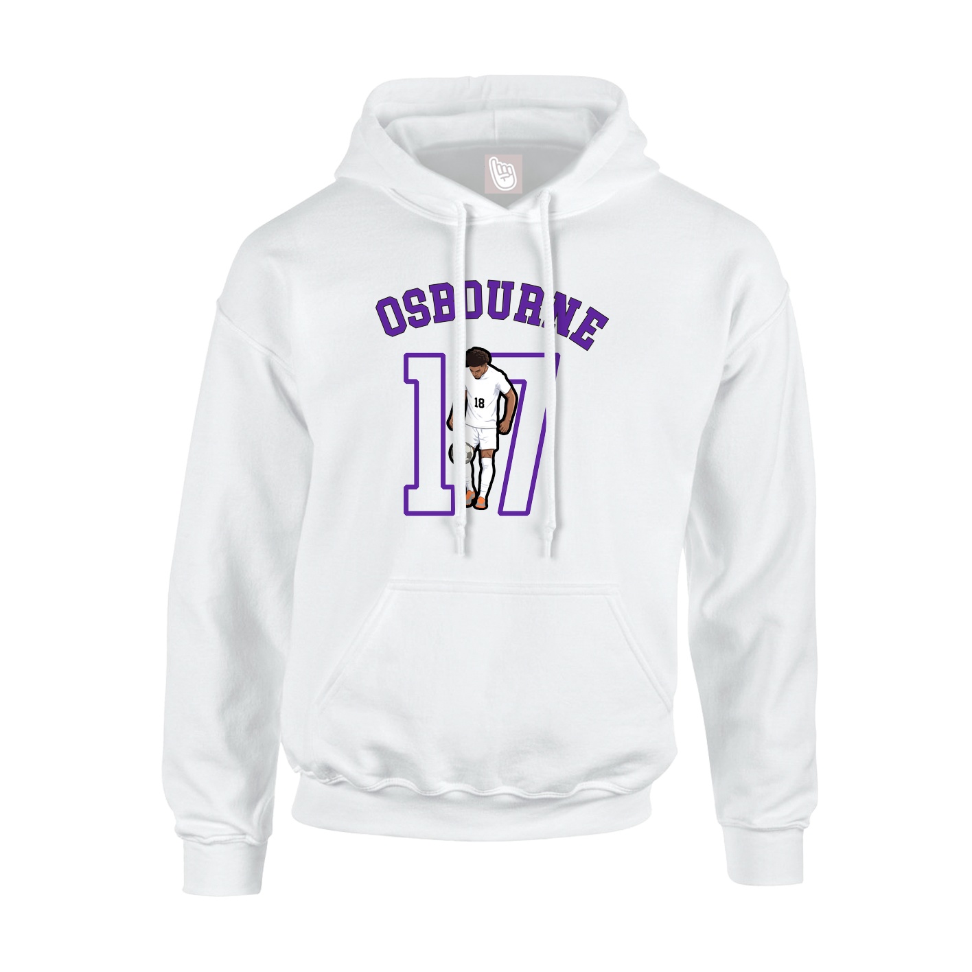 Youth Hoodie — Shirsey Arch in White