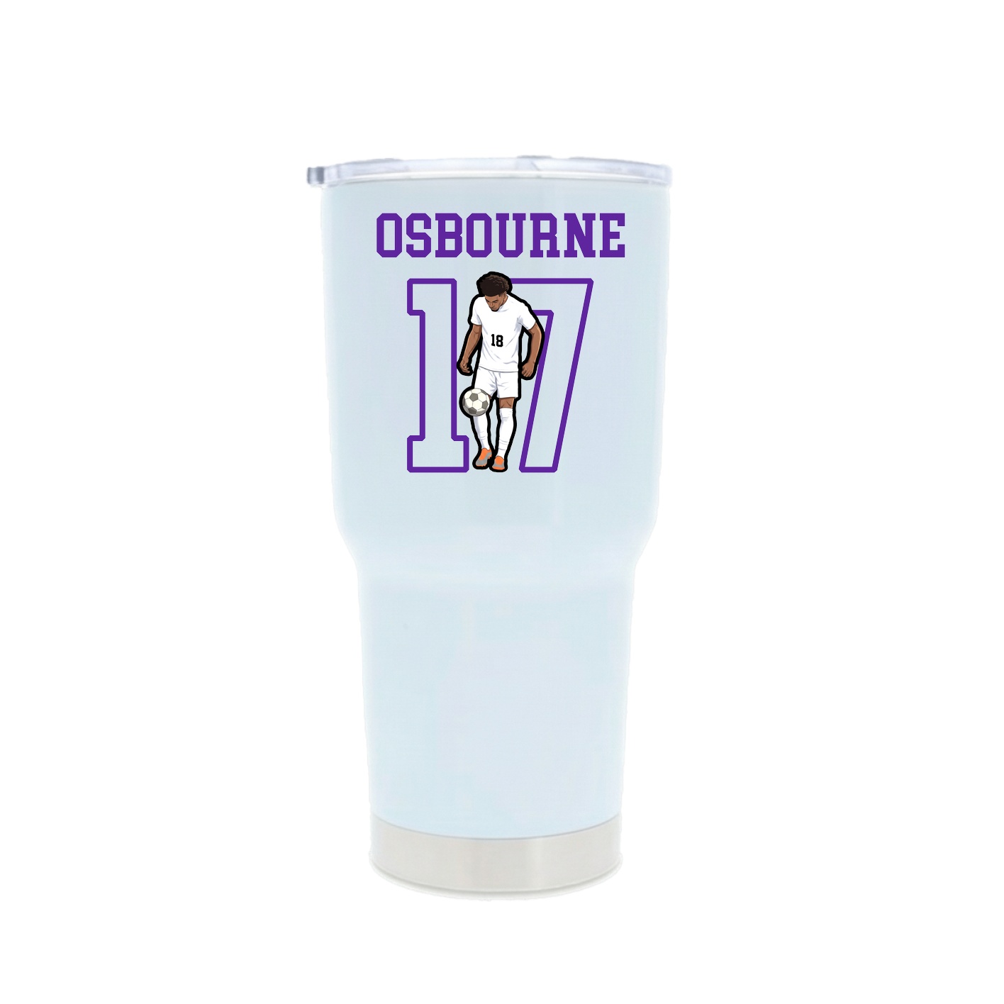 30oz Stainless Steel Tumbler — Shirsey in White
