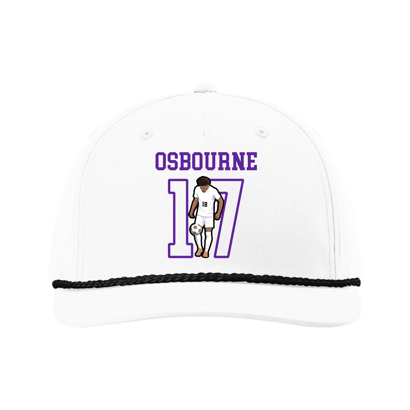 Five-Panel Classic Rope Cap — Shirsey in White