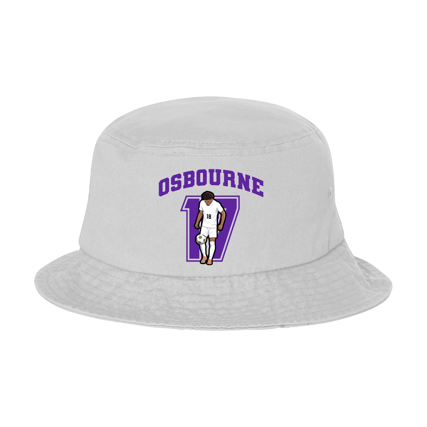 Bucket Cap — Number in White