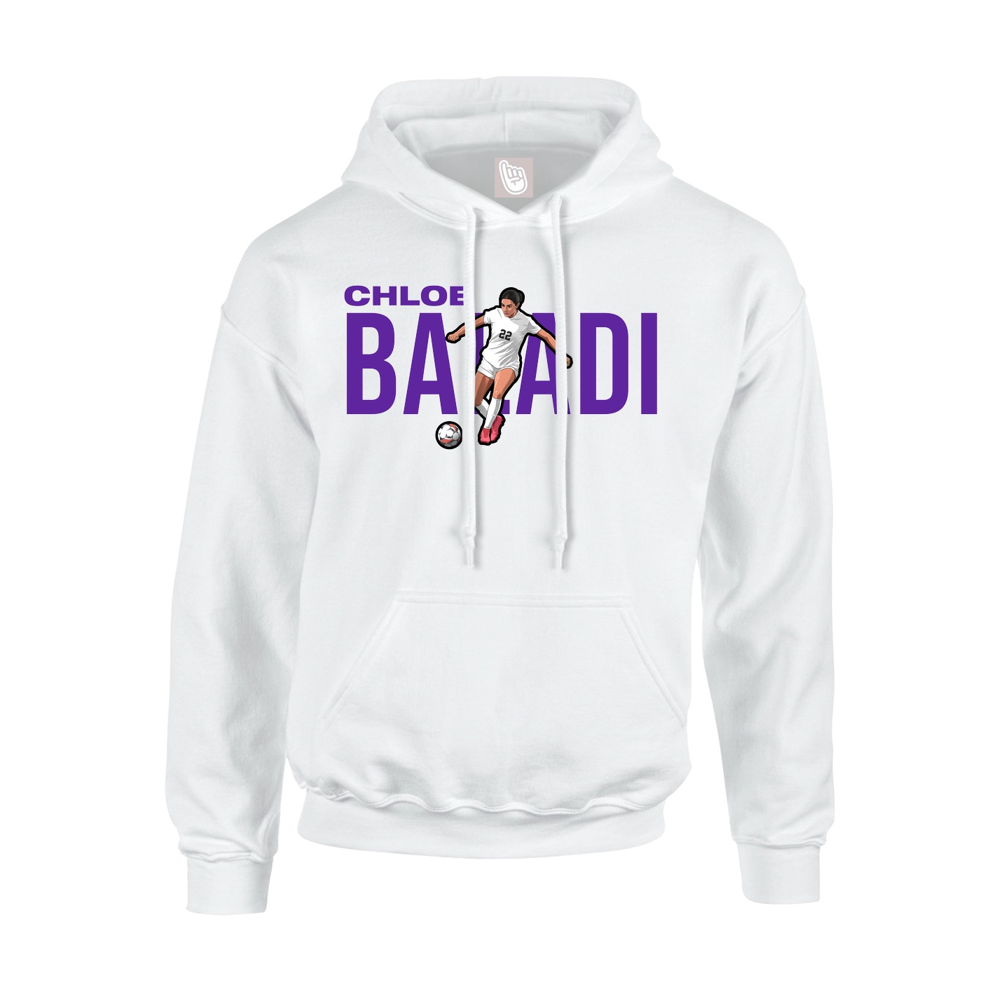 Hoodie — Player Name in White
