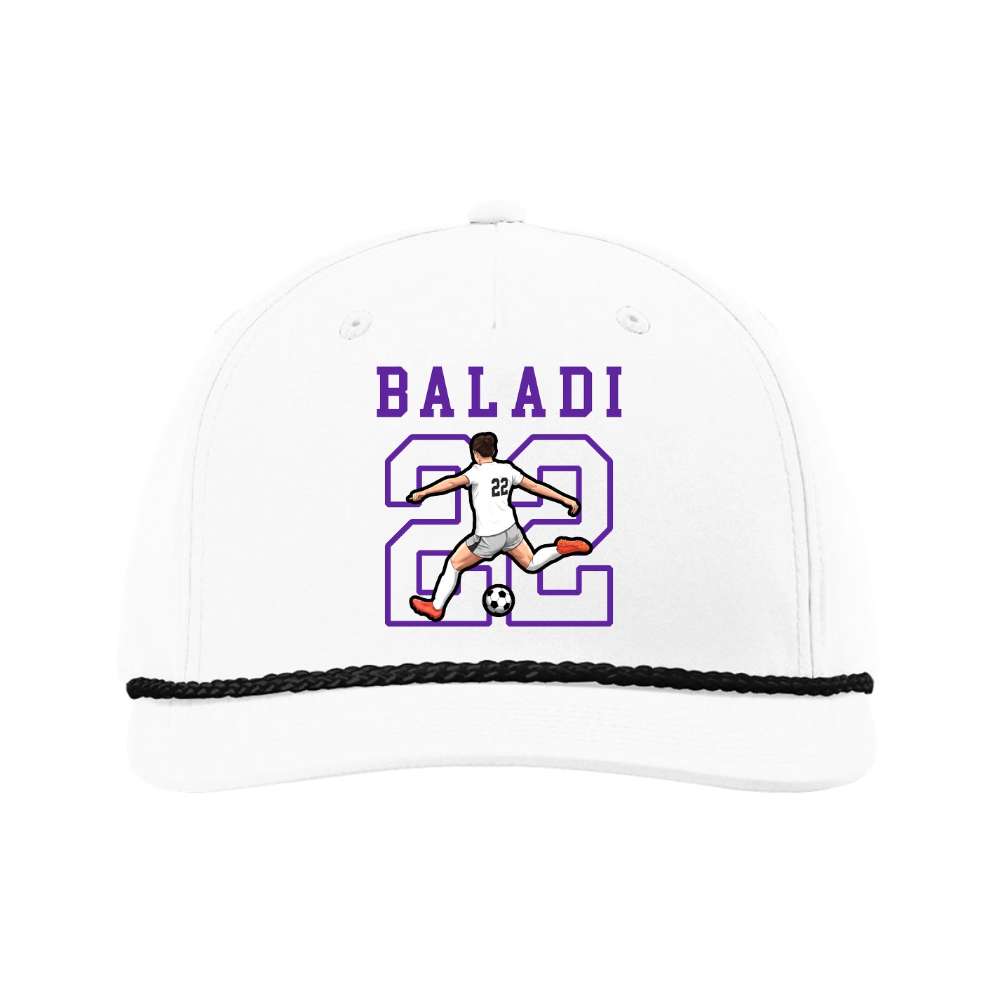 Five-Panel Classic Rope Cap — Shirsey in White
