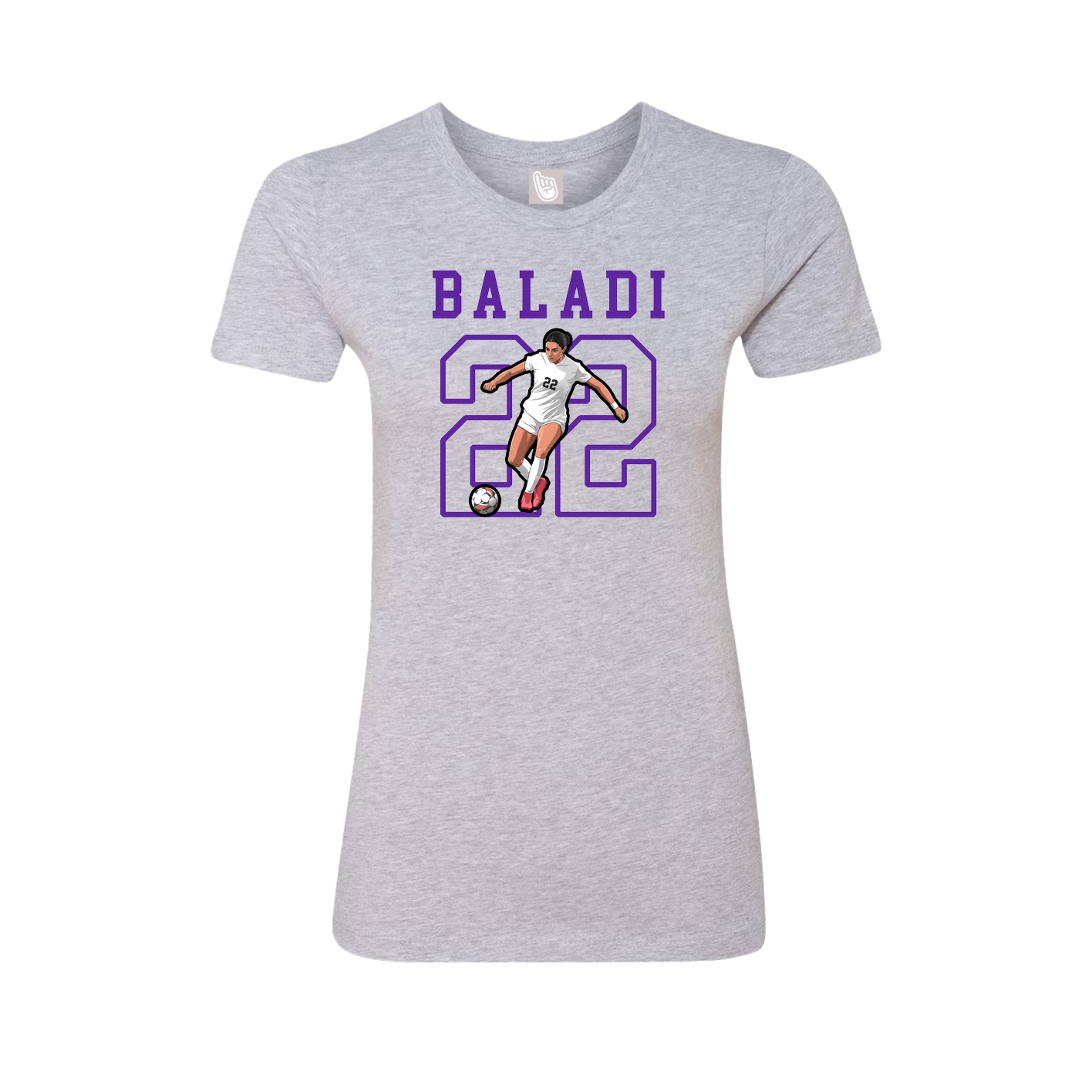 Fitted Women's Tee — Shirsey in Grey