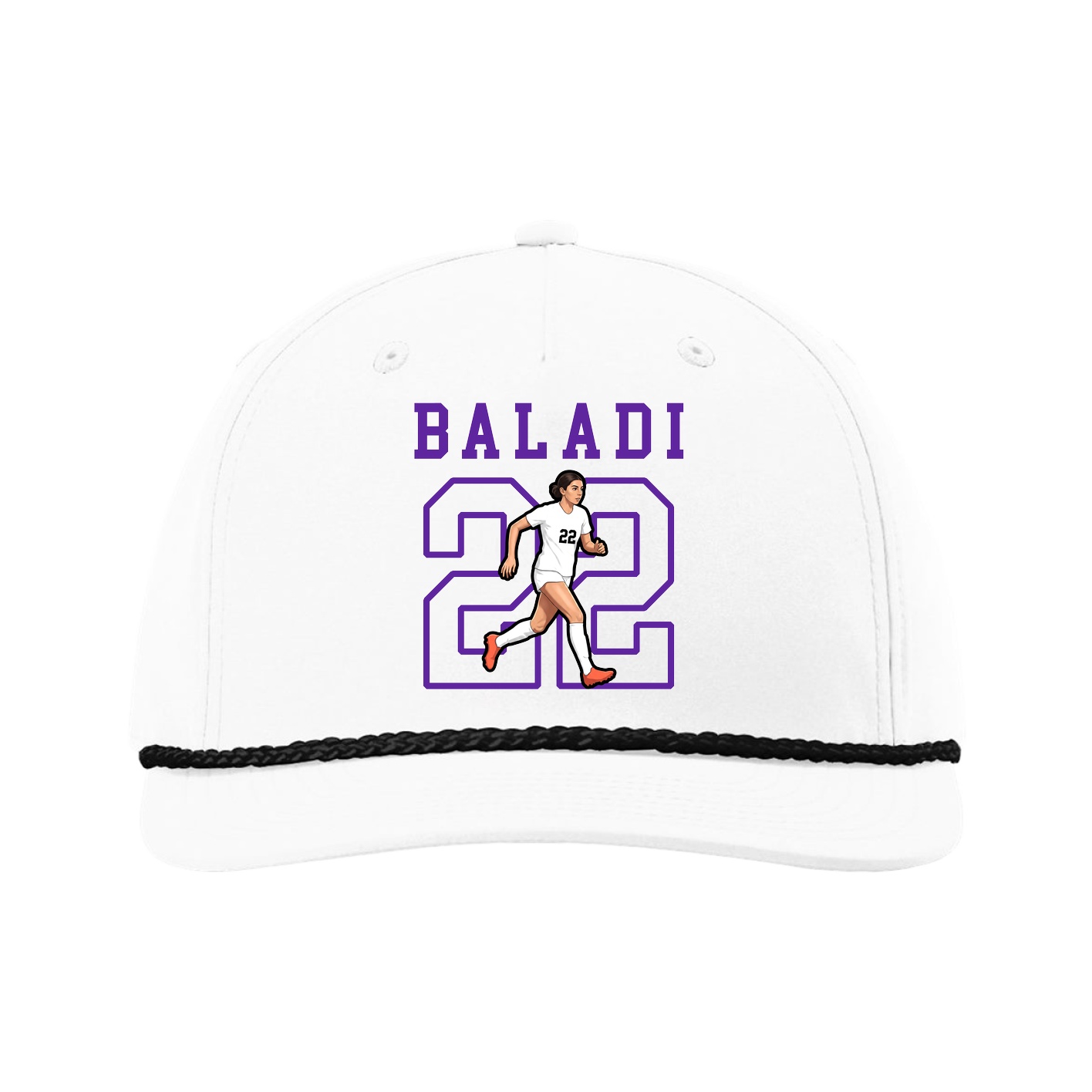 Five-Panel Classic Rope Cap — Shirsey in White
