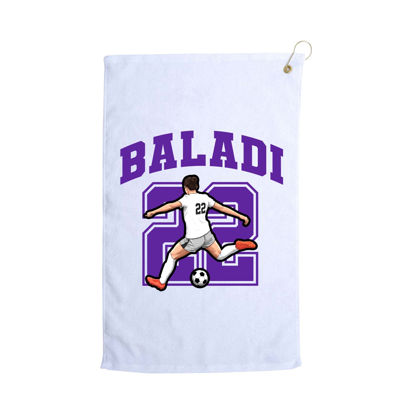 Golf Towel — Number in White