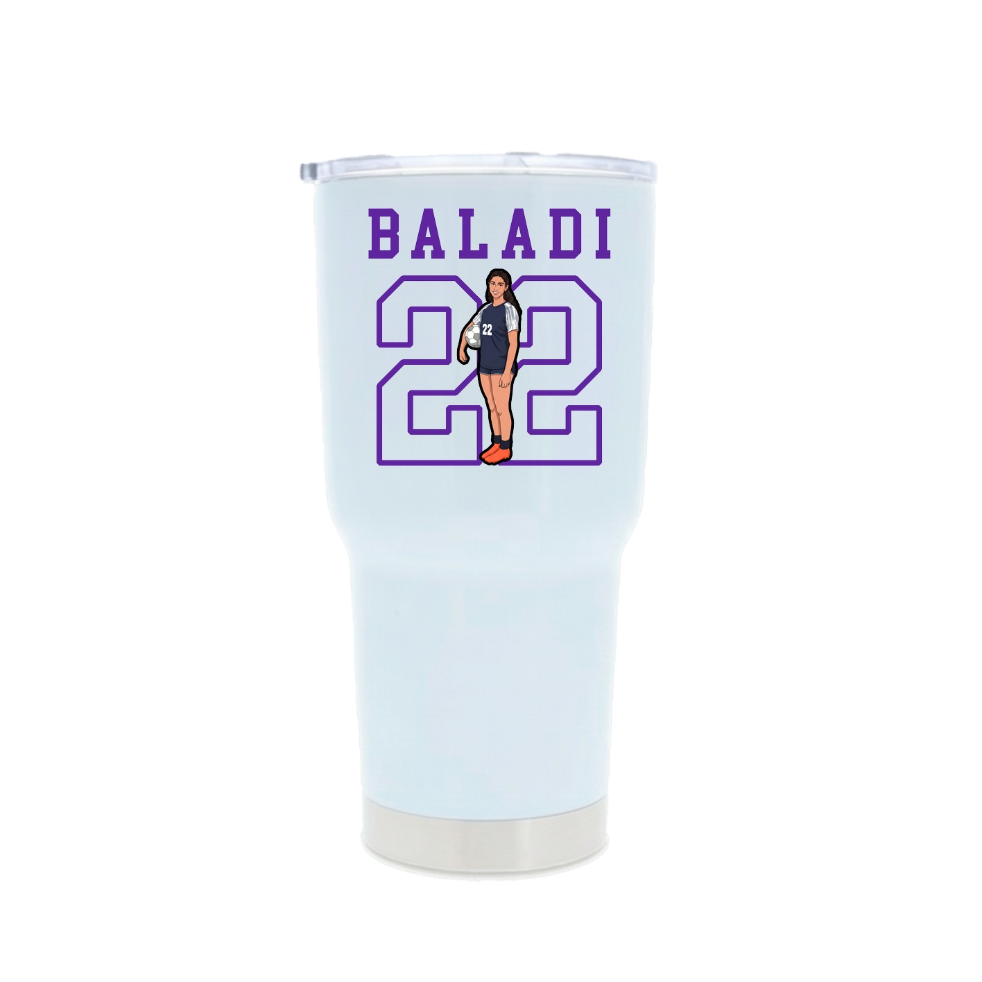 30oz Stainless Steel Tumbler — Shirsey in White