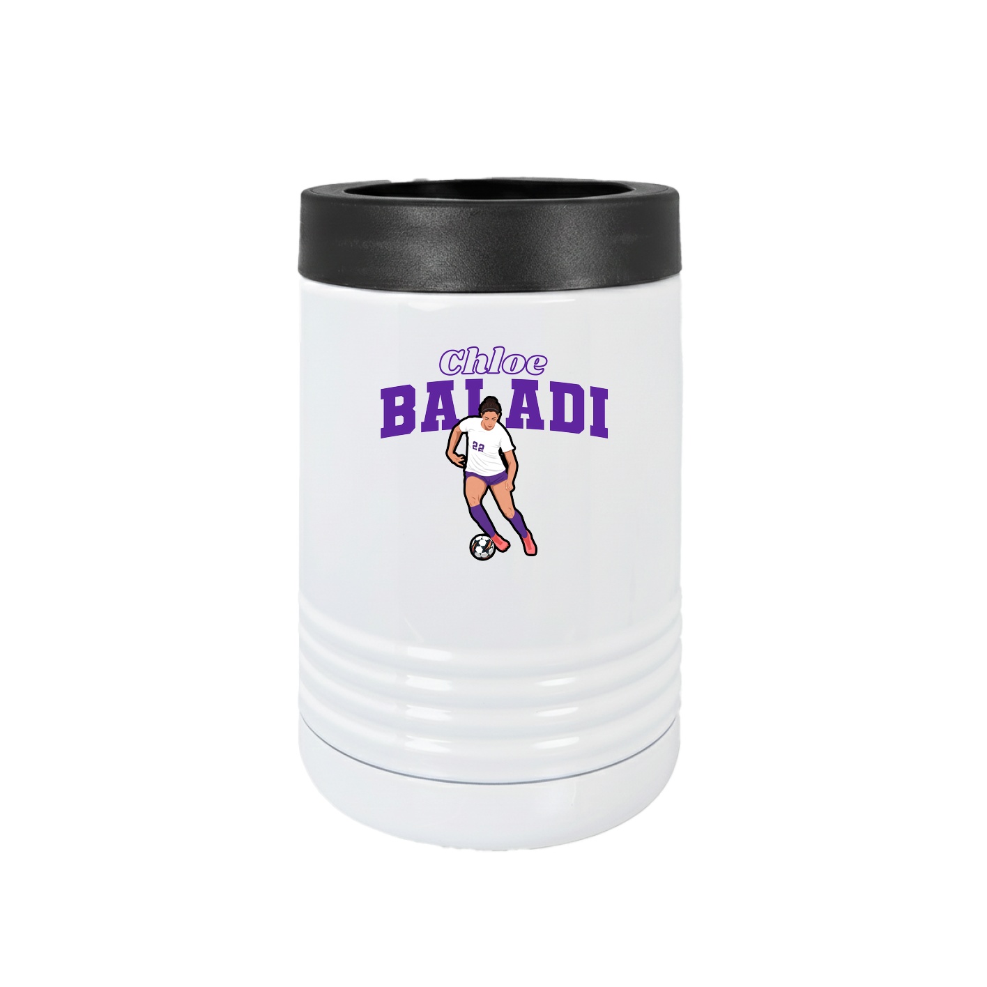 Beverage Holder — Name Arch in White