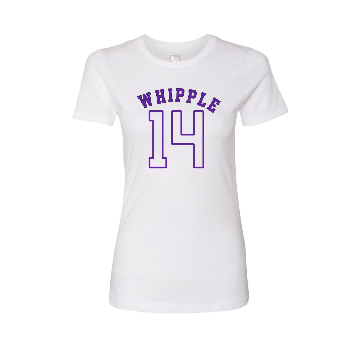 Fitted Women's Tee — Shirsey Arch in White