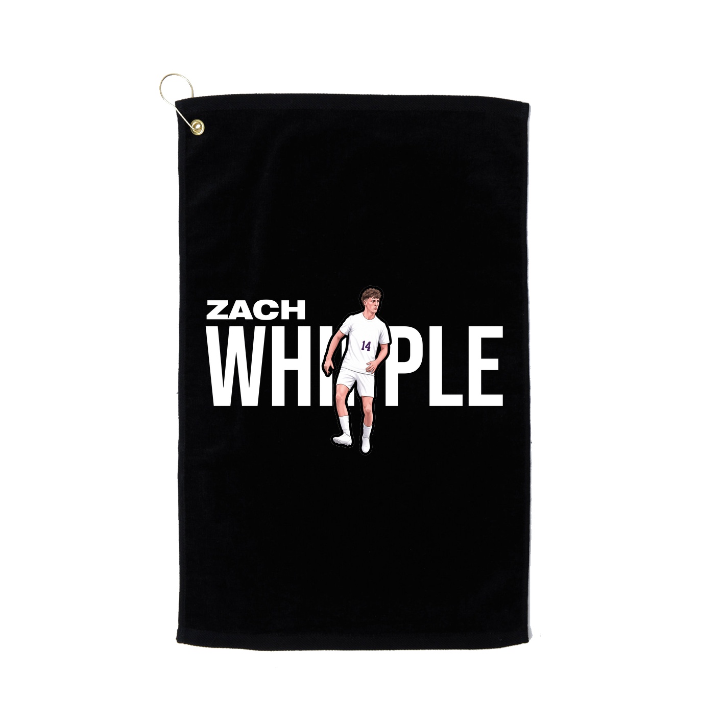 Golf Towel — Player Name in Black
