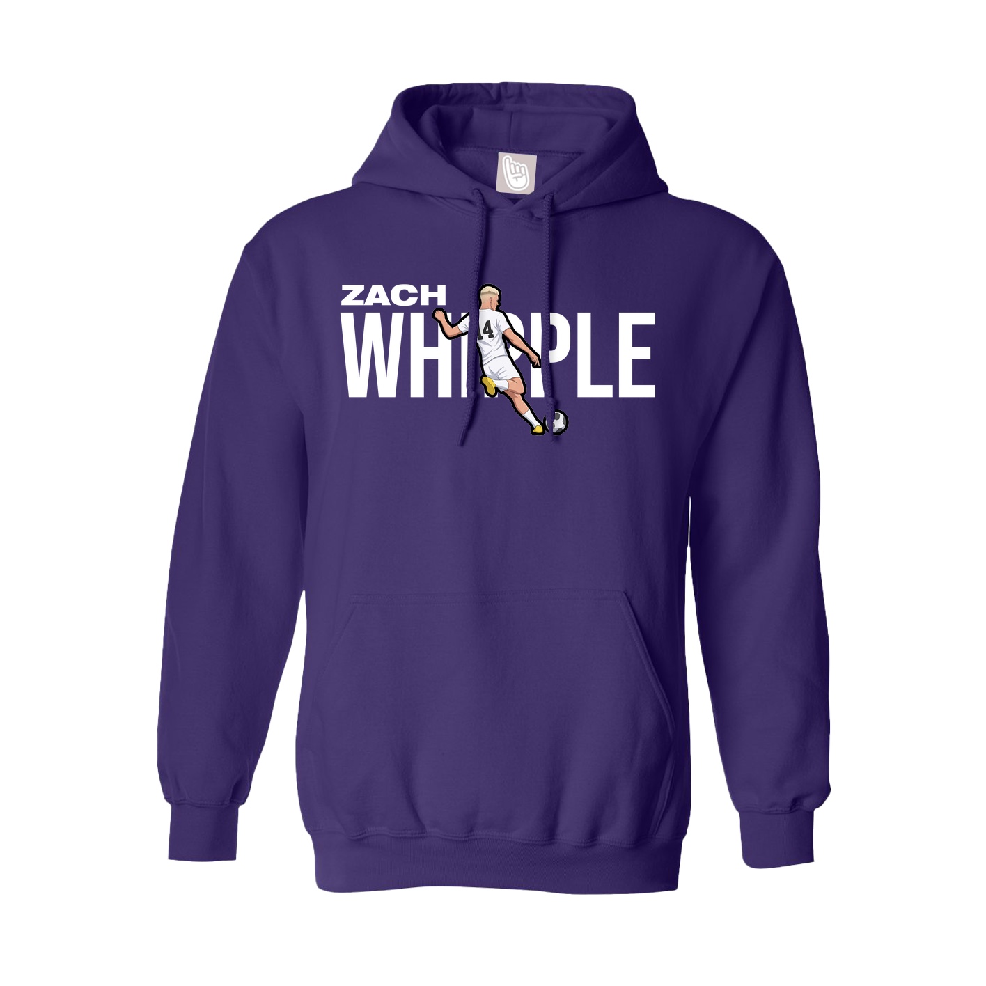 Hoodie — Player Name in Purple