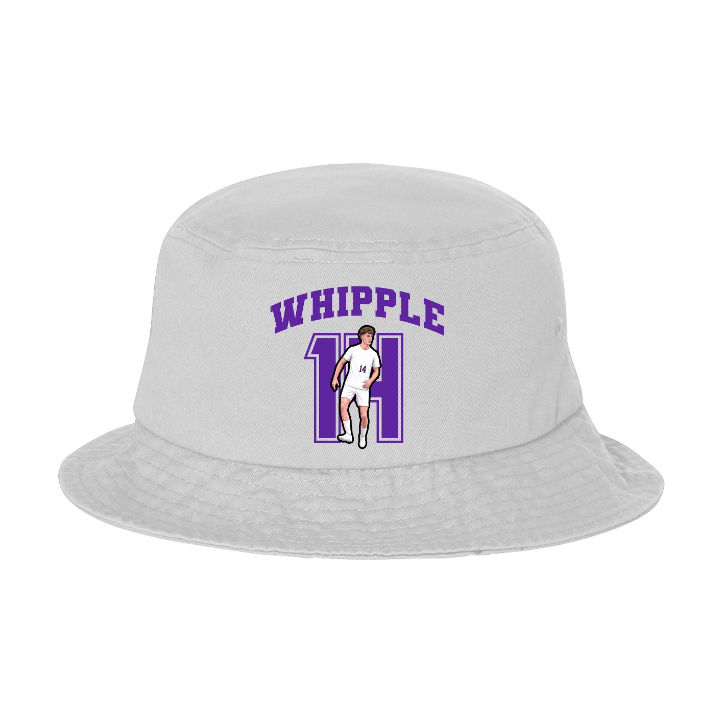Bucket Cap — Number in White