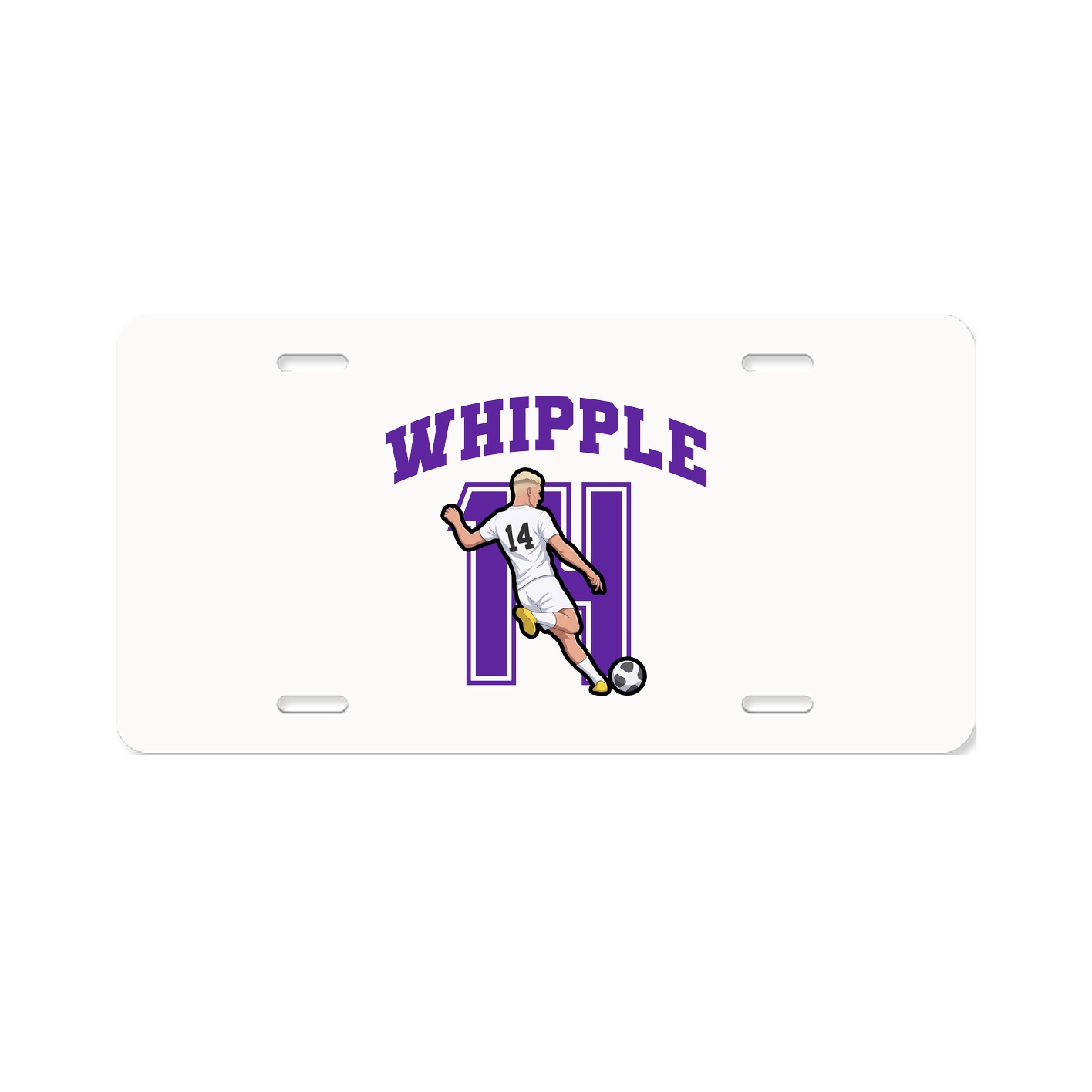License Plate — Number in Classic