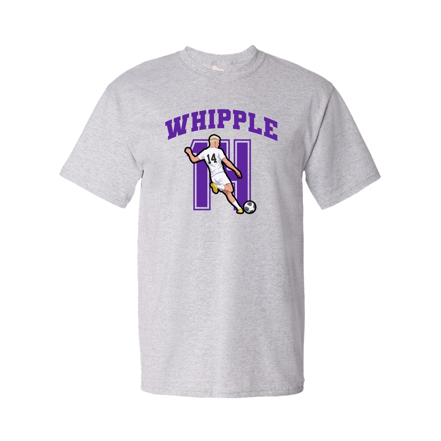 Youth Tee — Number in Grey