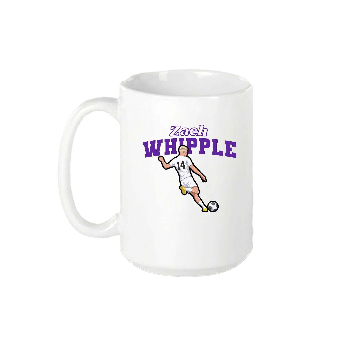 15oz Coffee Mug — Name Arch in White